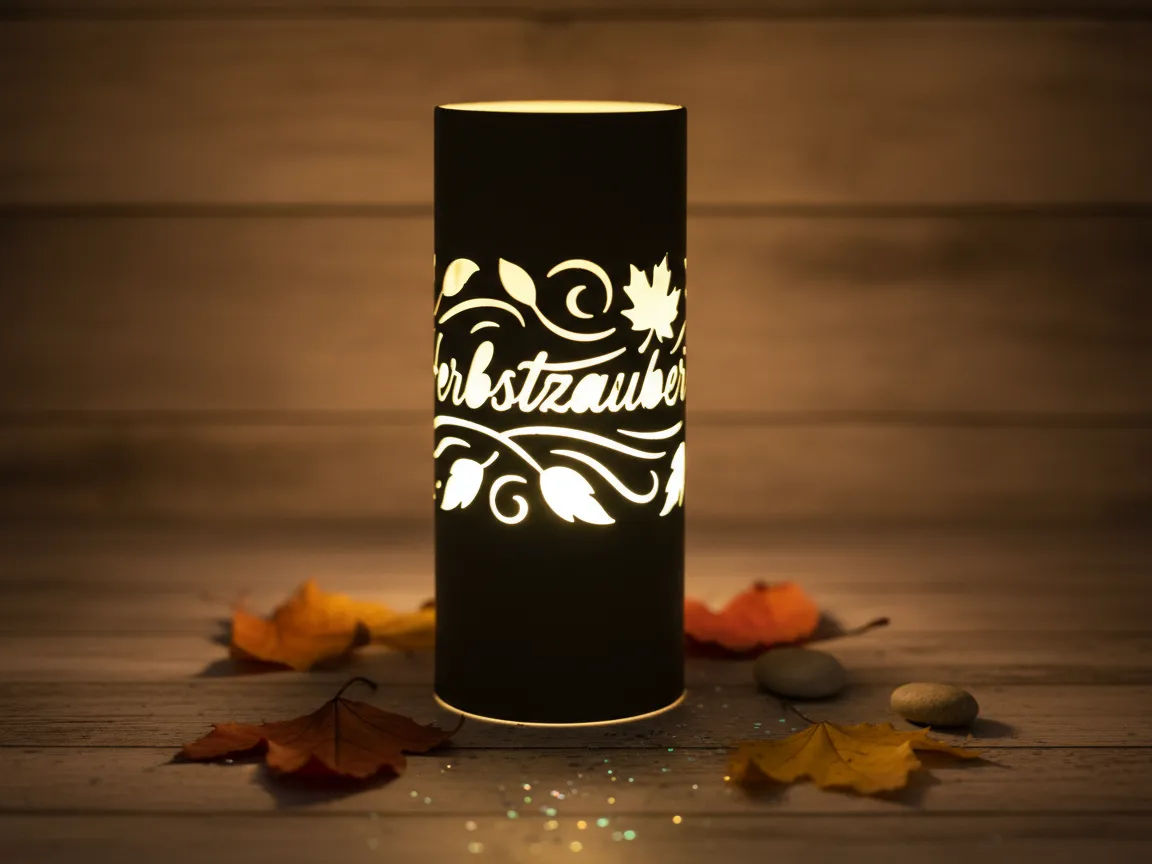 🍁 Фонарь «Herbstzauber» — осенняя магия из простых материалов