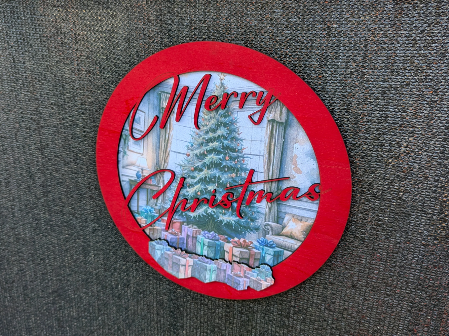Simple Christmas door sign design