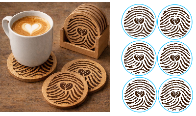 POSAVASOS HUELLA AMOR Y CAFÉ.xcs