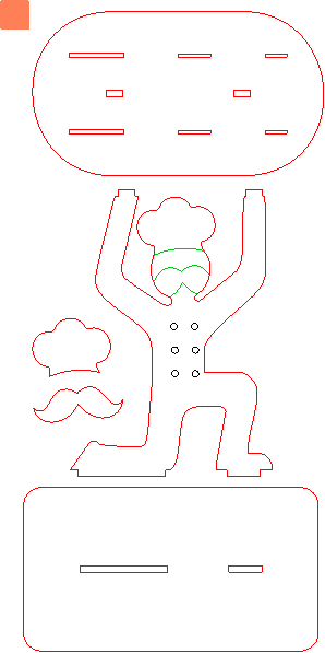 Kitchen Knife Stand 6 mm-01.xcs