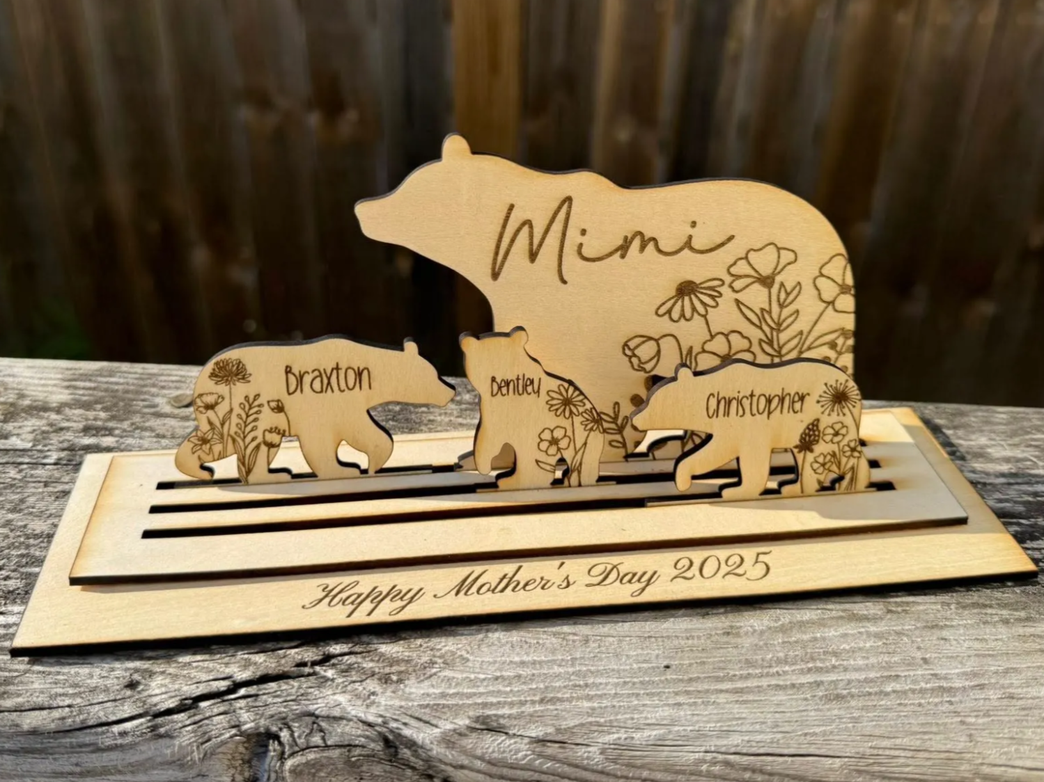 Mother's Day Bear Shelf Sitter (Customizable) mother's day gift design