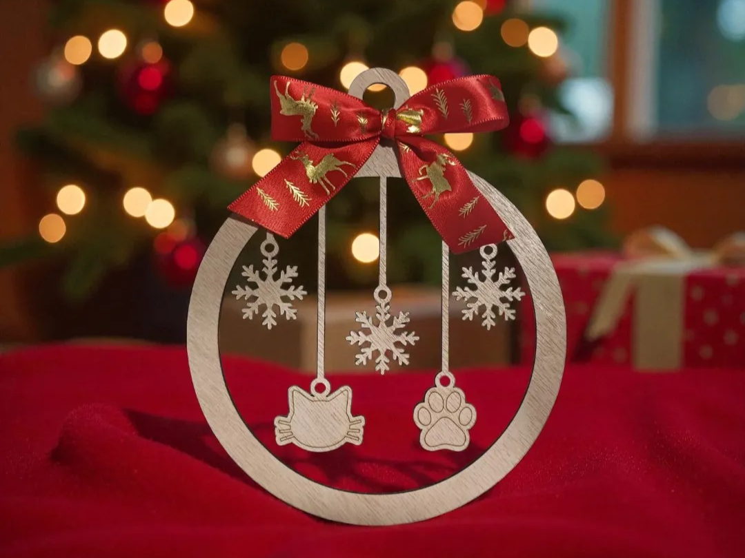 Christmas ornament for family with pets. | Free Files - Atomm