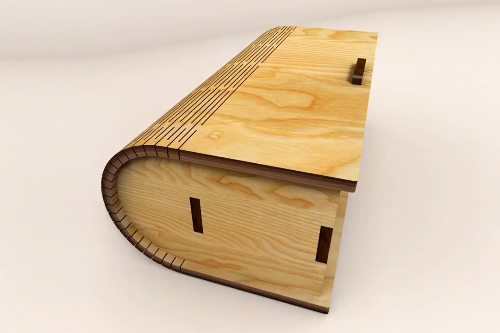 [Laser cut and engrave] Wooden Book Box 130 × 70 × 40 mm Multiple Thicknesses (3mm, 3.2mm, 4mm)