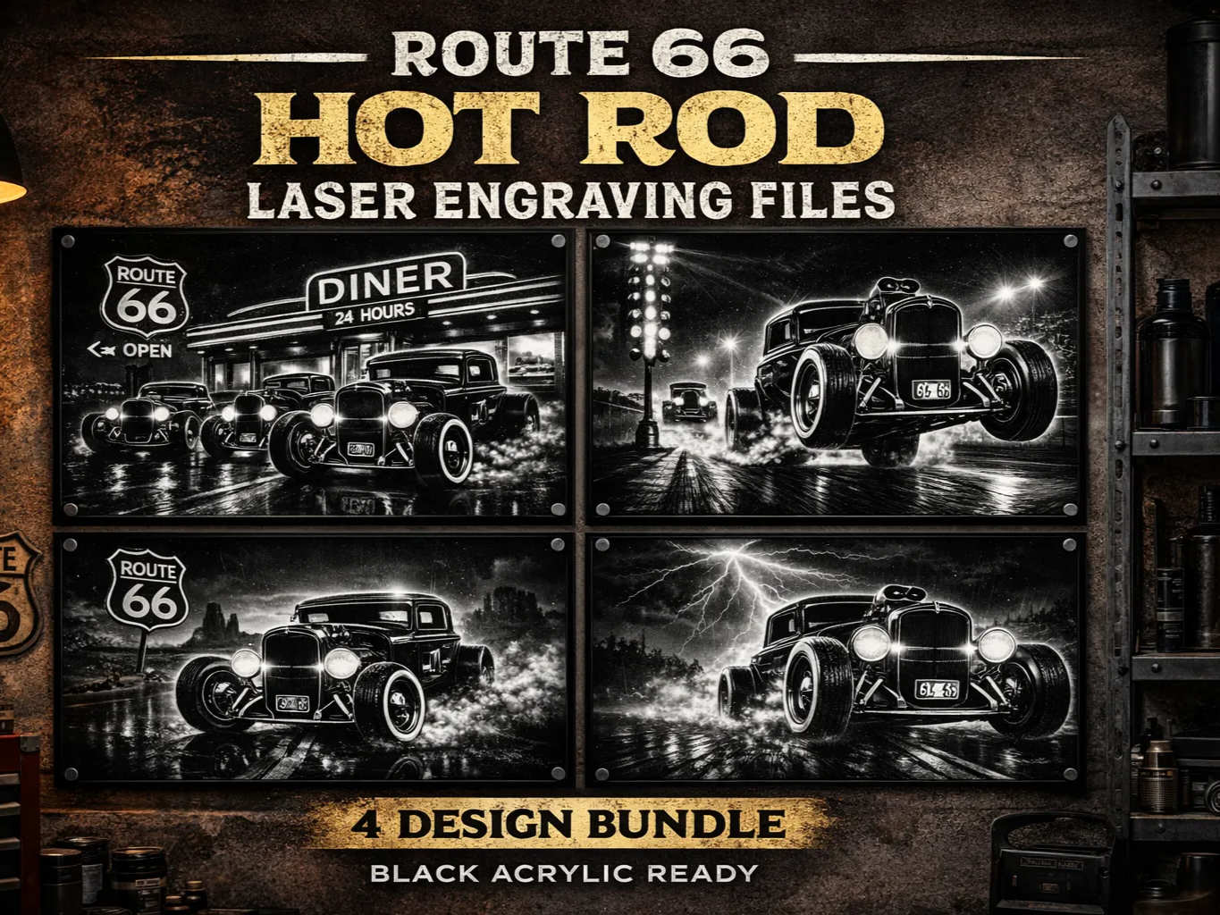 Route 66 wall art