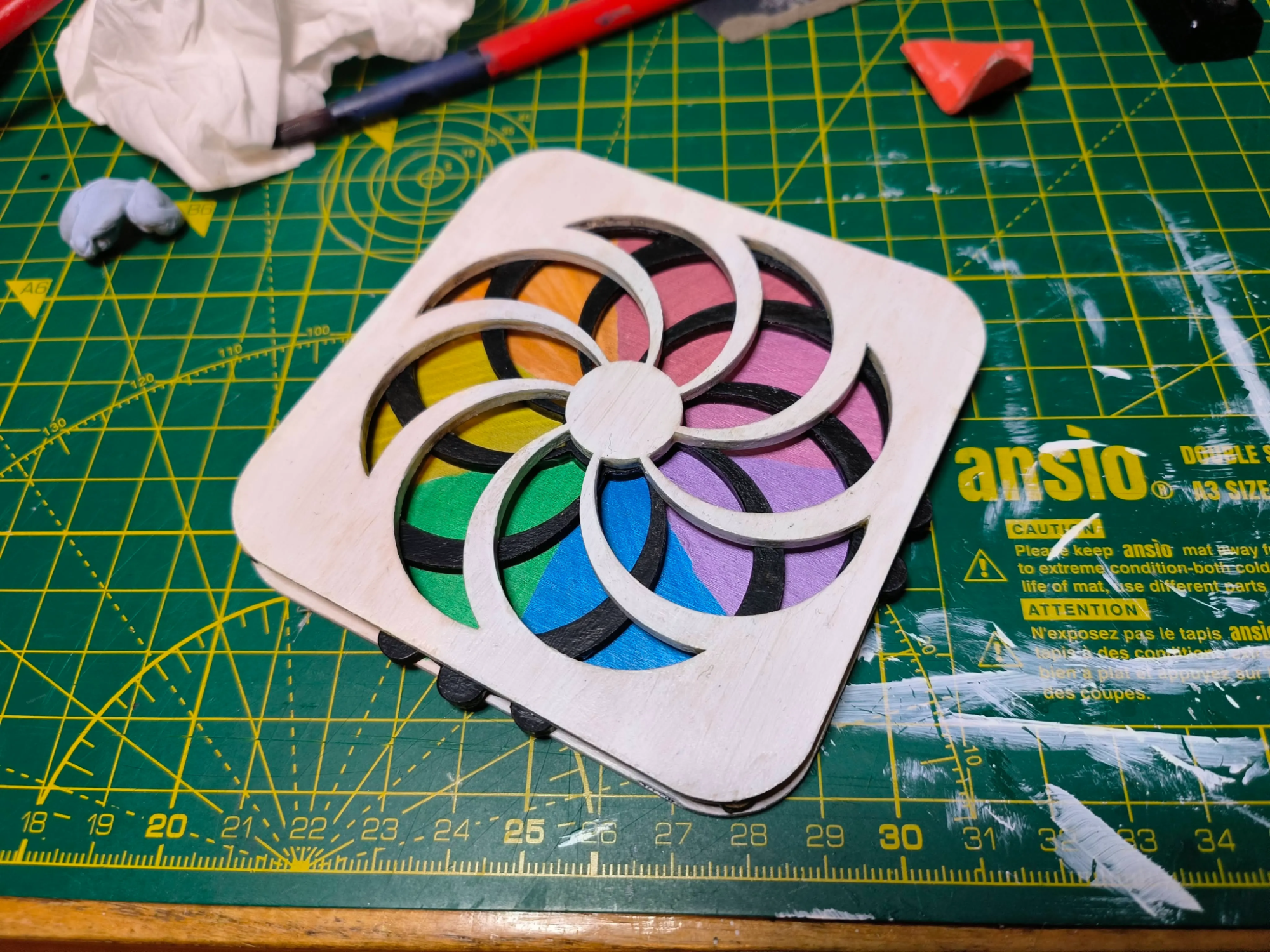 Fidget spinner coaster