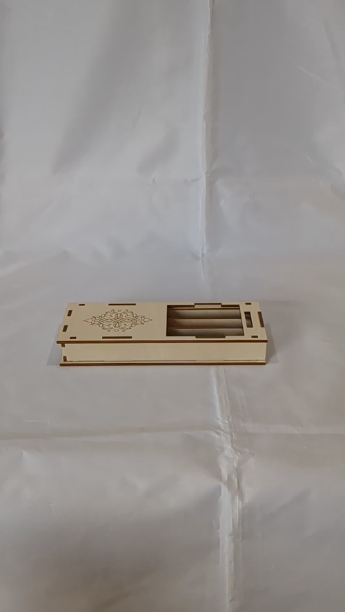 [Laser cut and engrave] Gift Box Case for Pen, Sliding Laser Cut Design, Holder Pencils Cutting Model, Vector Template