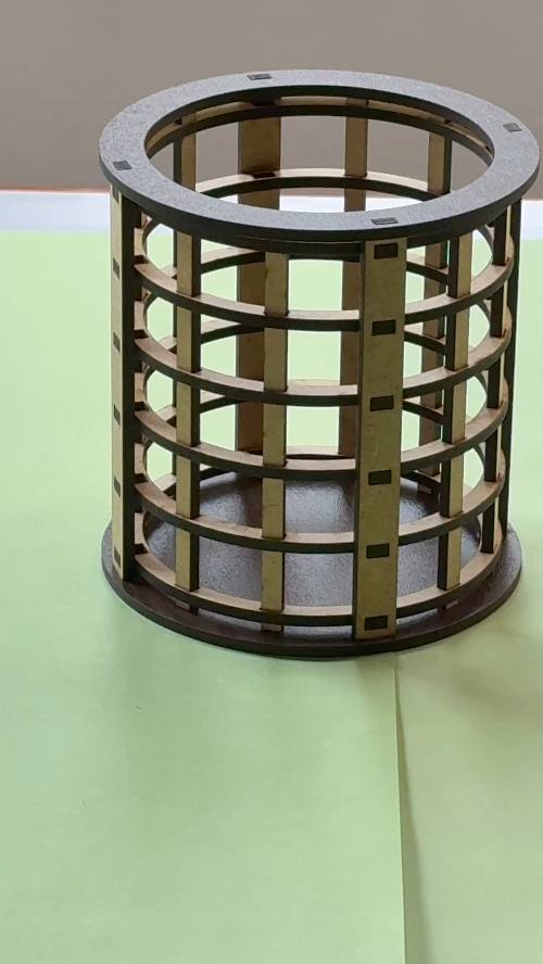 [Laser cut and engrave] Laser Cut Wooden Pen & Pencil Holder Desk Organiser