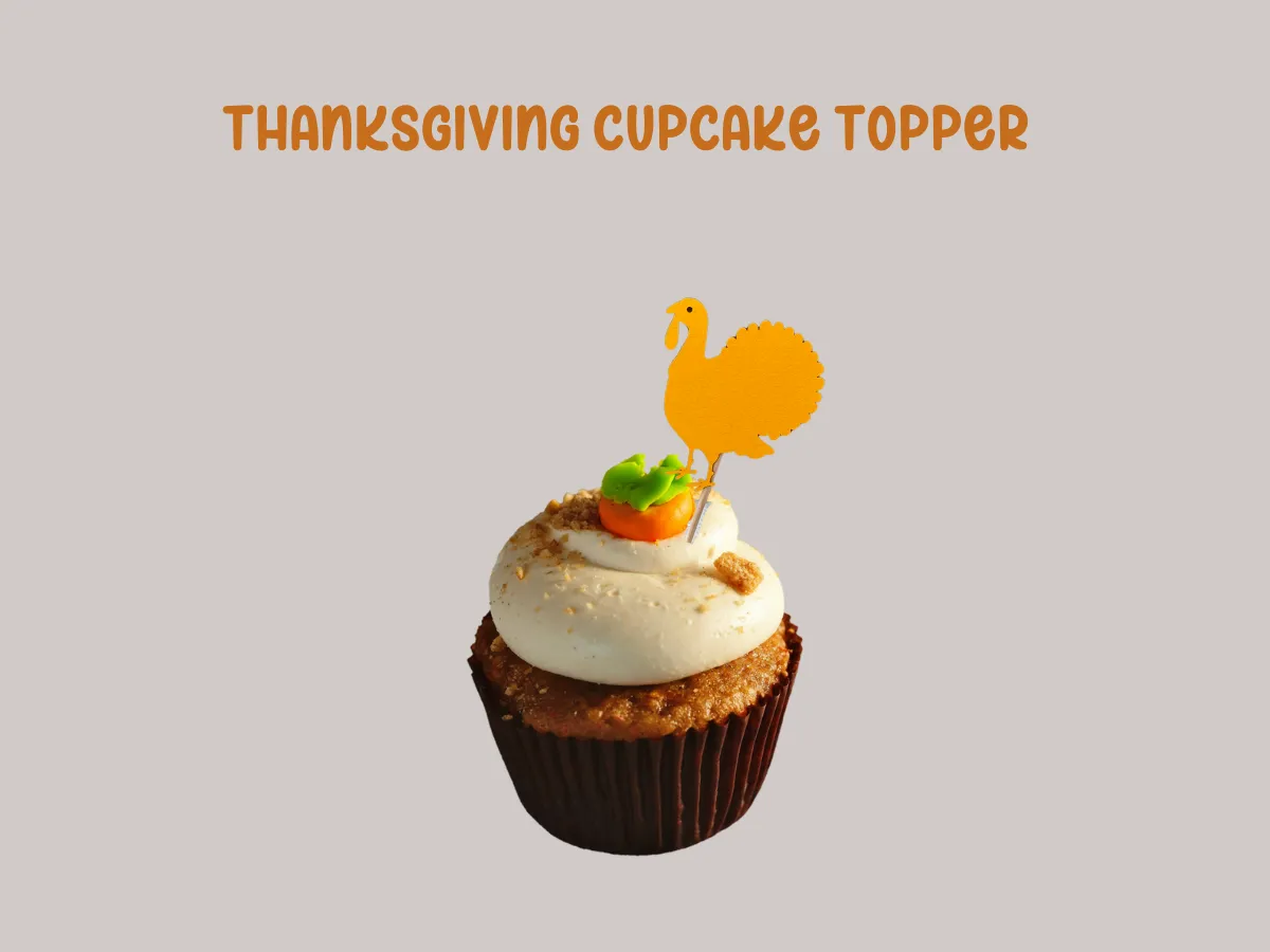 Thanksgiving cupcake topper