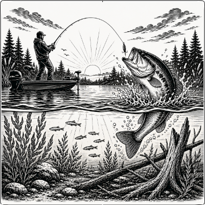 Bass Fishing Interlocking Coaster Set.xcs