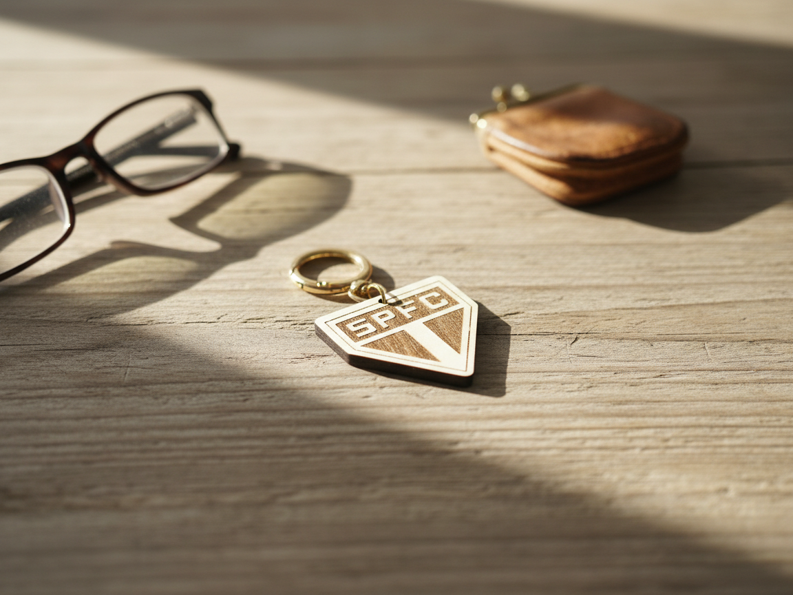 São Paulo Futebol Club Soccer Team Keychain custom logo keychain idea