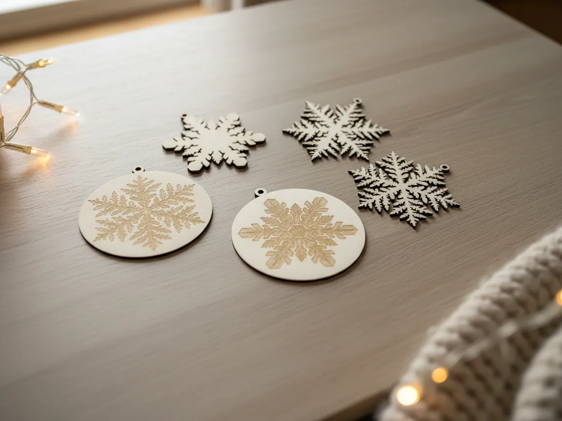 Snowflake Ornament Set ceiling Christmas decoration idea