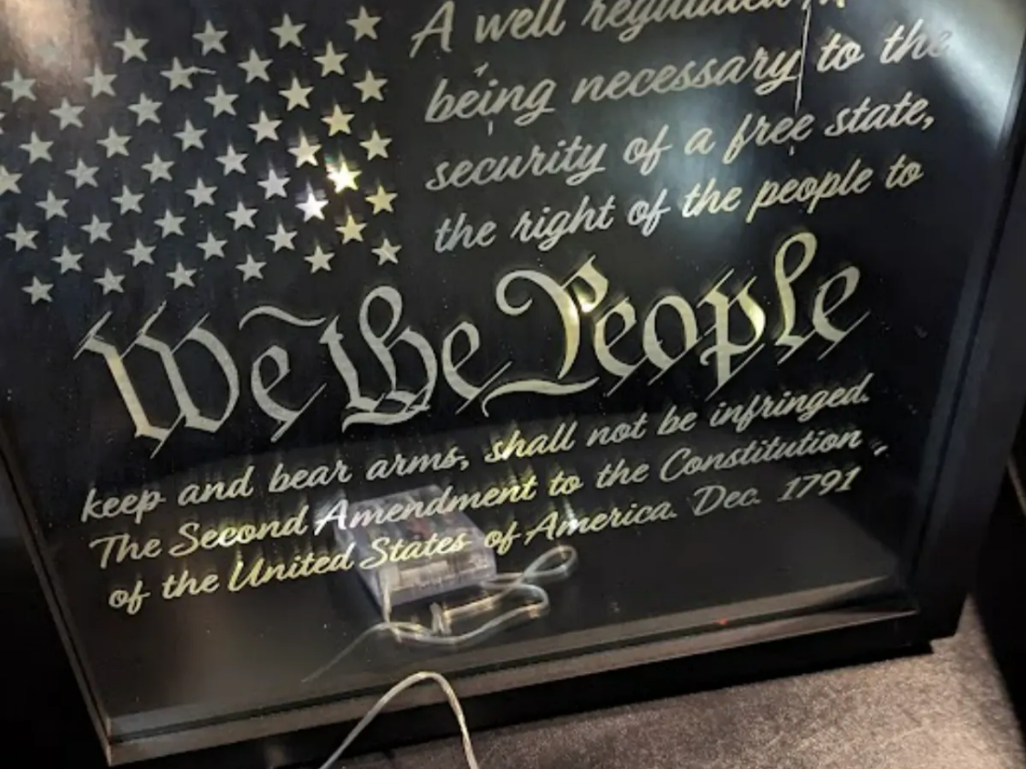 "We The People" Layered Mirror shadow box design