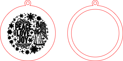 Angel Peace Love Joy Ornament.xcs