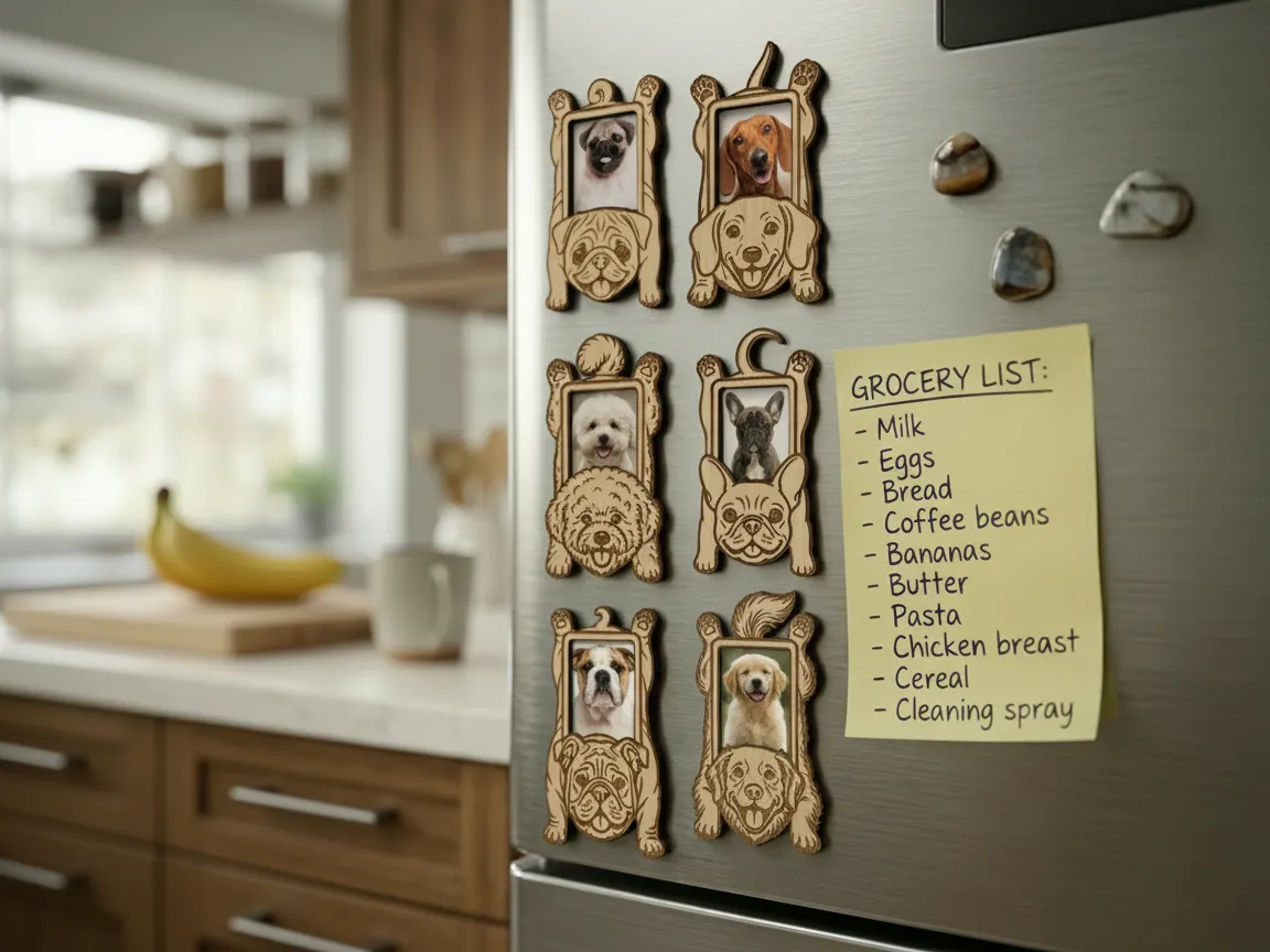 Dog Breed Photo Frame Refrigerator Magnets photo frame design