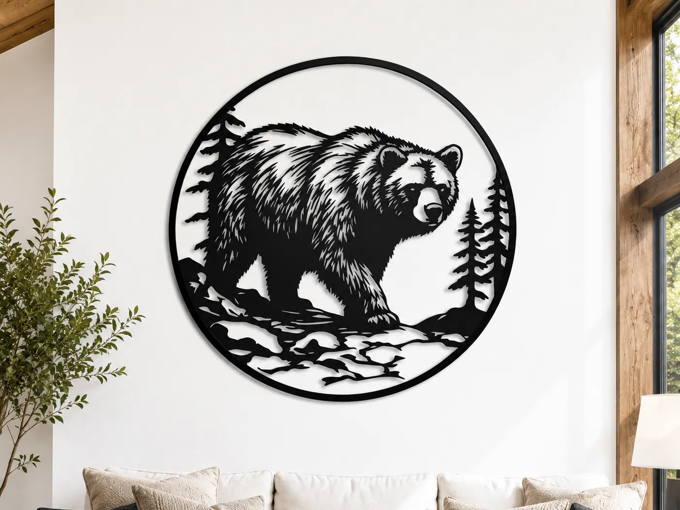 Bear Wall Art metal wall art design