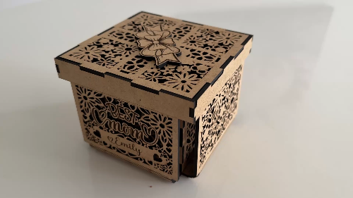 [Laser cut and engrave] Gift Box for Father's Day