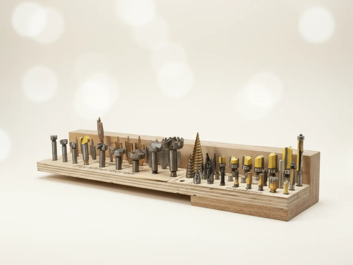 Wooden Router Bit and Drill Bit Holder Organizer | Free Files - Atomm