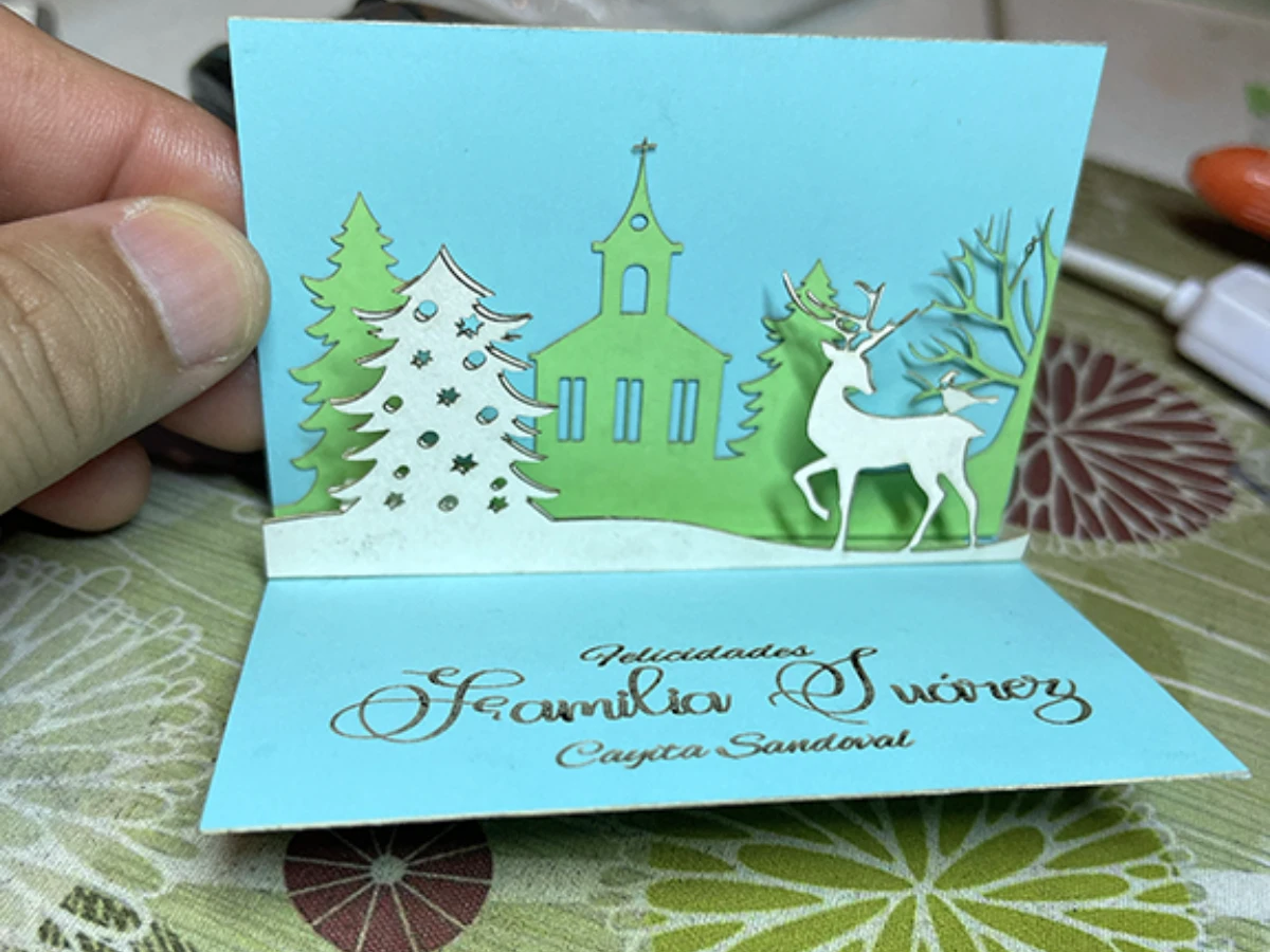 3D Layered Pop-Out Card birthday invitation card idea