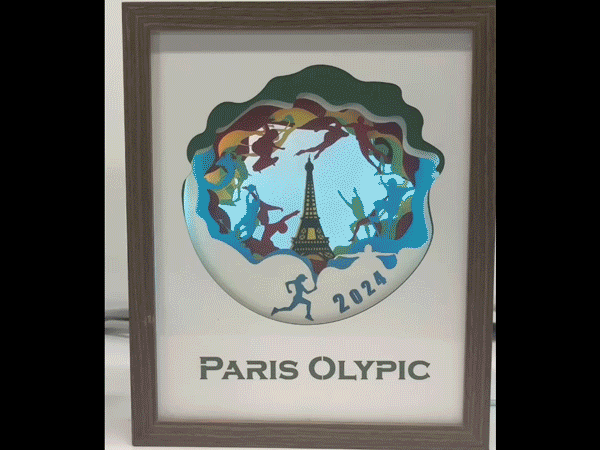 [Laser cut and engrave] Olympic Paper Lantern