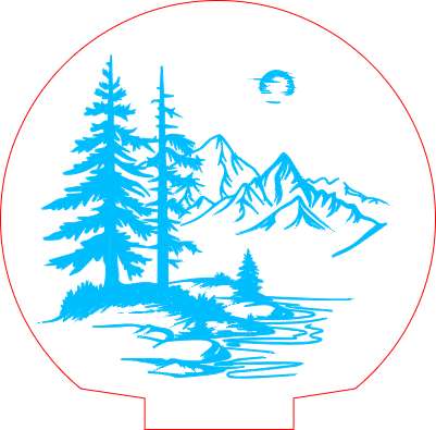 Christmas acrliyc white tansfaram.xcs