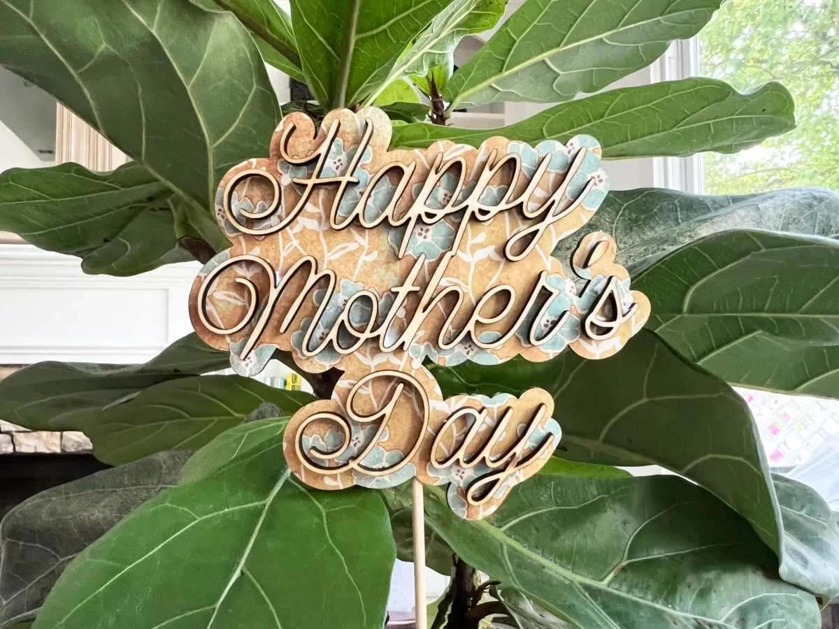Mother's Day cake topper