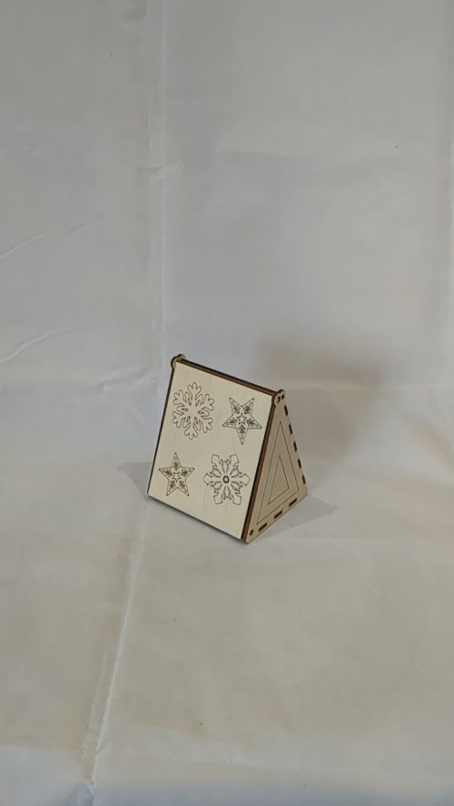 [Laser cut and engrave] Christmas House, Gift Box, laser cutting design. Laser cut pattern, xmas box, christmas pattern. Christmas gift, gift boxes, noel table decor.