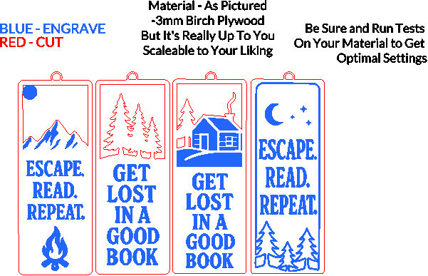 RusticBookmarksSetof4.xcs