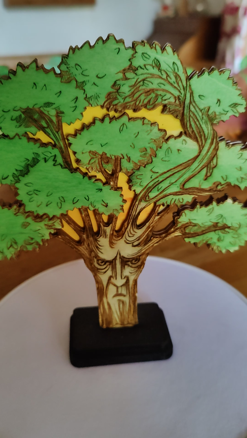[Laser cut and engrave] The Malevolent Elm - a Story Tree
