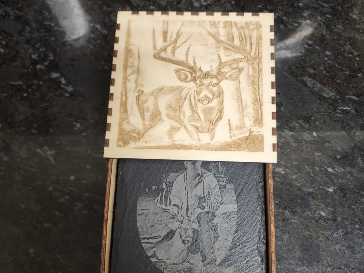 Slate Coaster Box