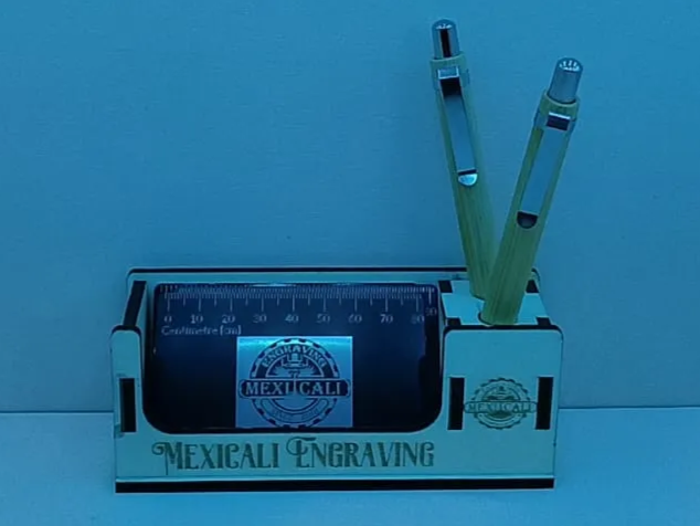 Business Card Desk Holder (4mm) laser cut business card holder idea
