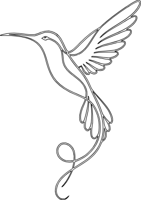 Kolibri - One Line Art.xcs