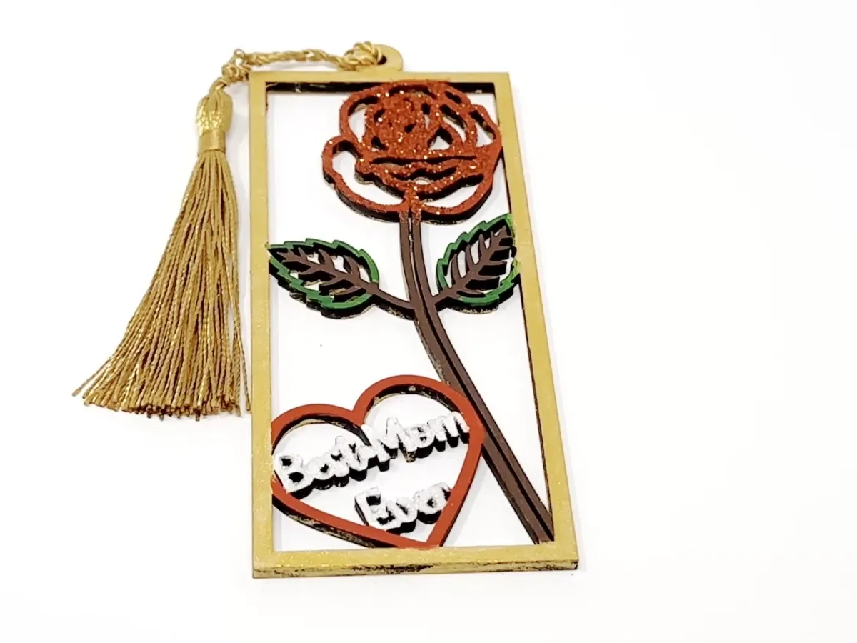 Rose Bookmark Gift for Mother's Day mother's day gift design
