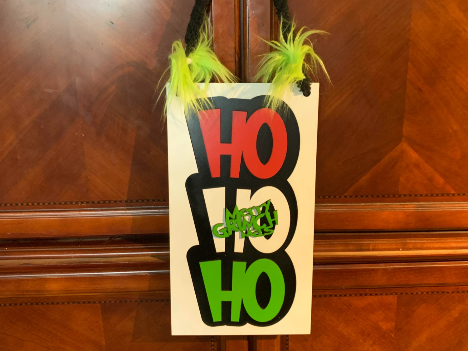 Ho Ho Ho Merry Christmas laser cut yard decoration sign