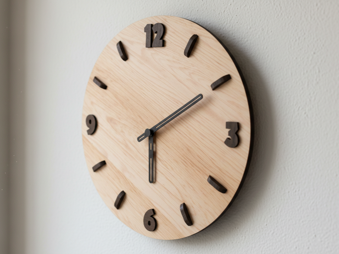 Minimalist wall clock