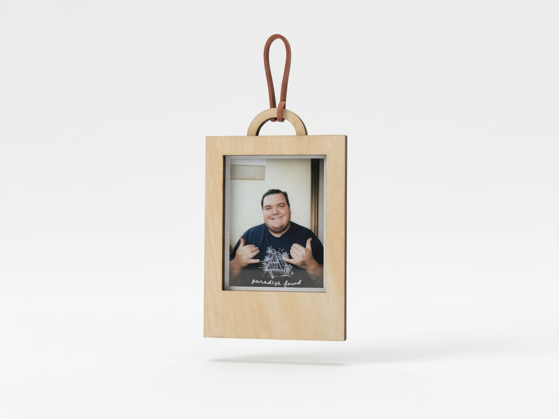 Laser Cut Wooden Instax Mini Film Frame Ornament