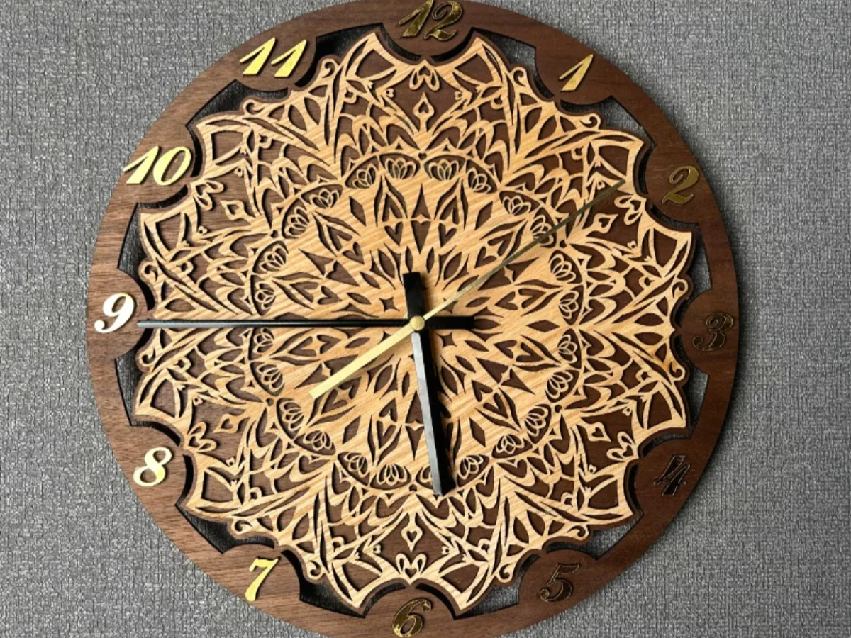 Mandala Clock mandala craft idea
