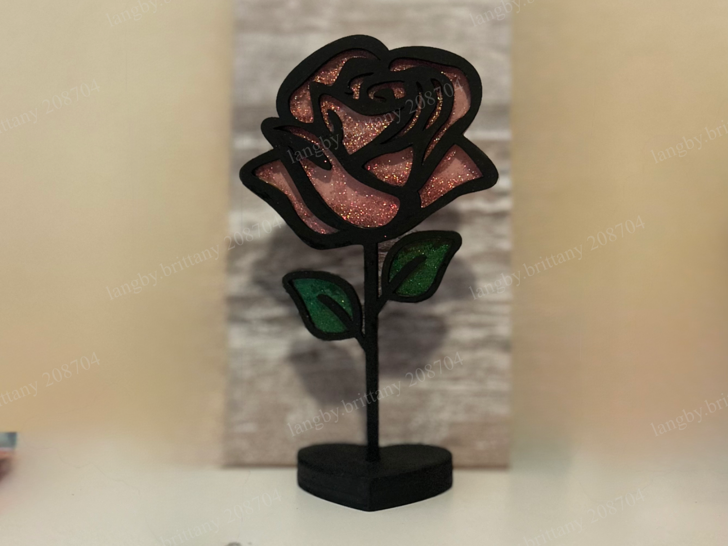 Double sided Rose or Fillable Rose with Stand flower craft idea