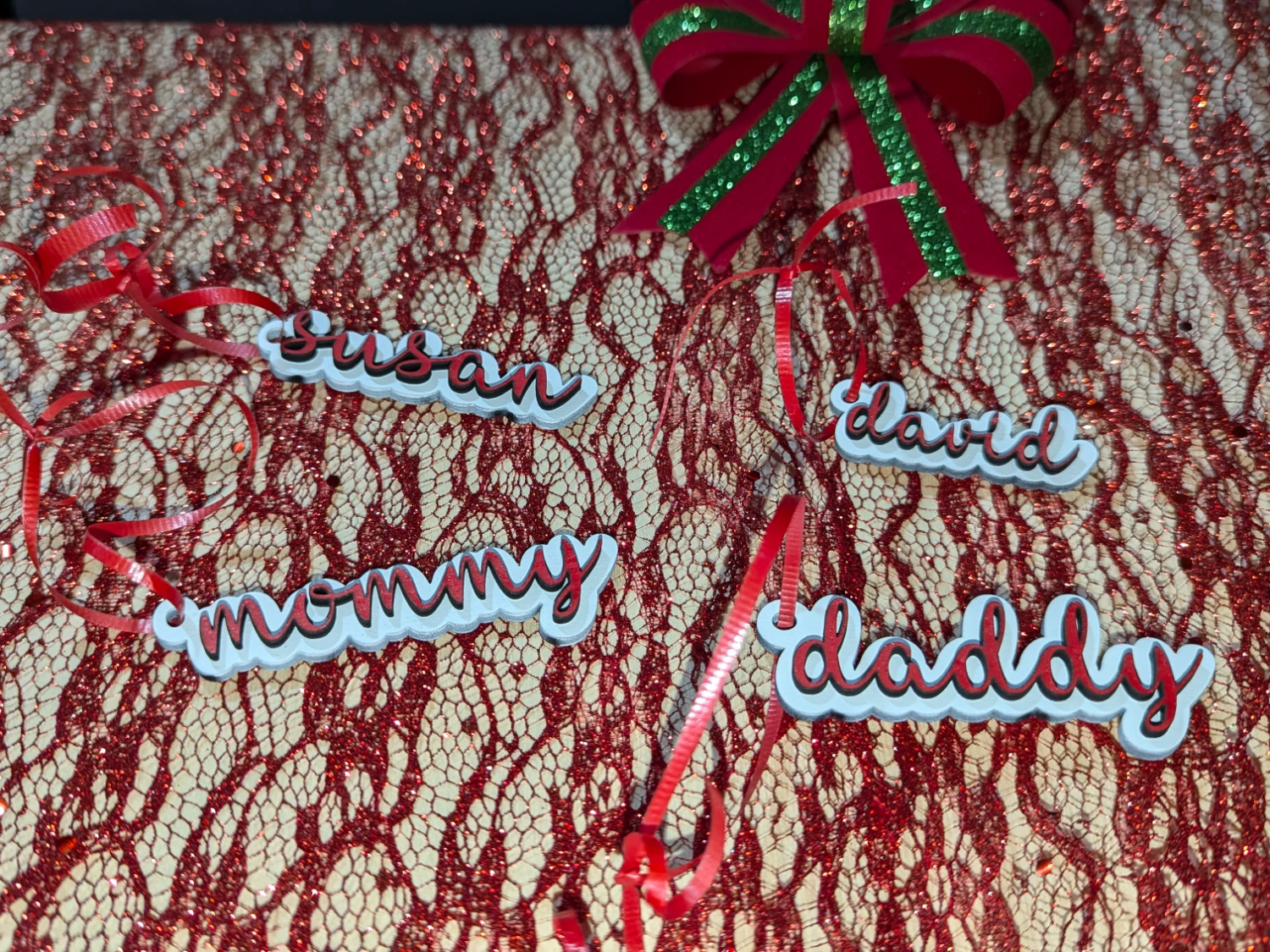 Stocking Name Tags secret santa gift idea