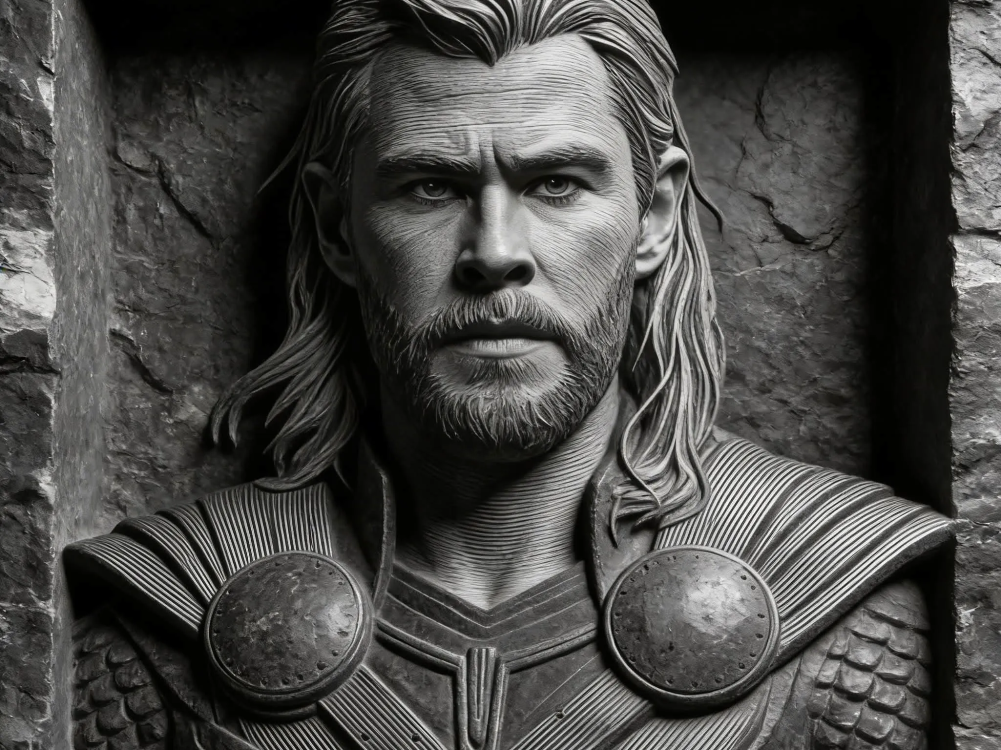 Thor 3D effect engraved ceramic tile gift idea