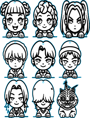 Porte clé kpop hunter.xcs