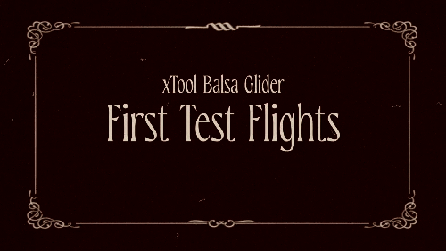 [Laser cut and engrave] Small Balsa Glider