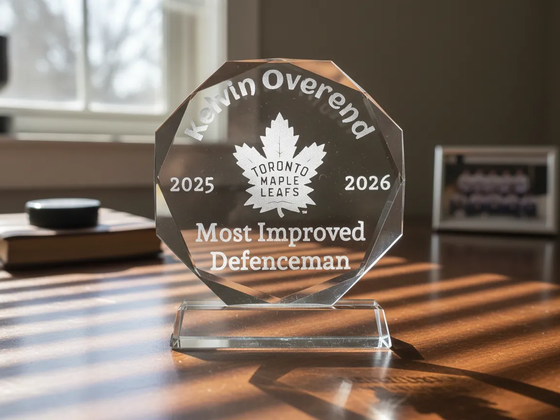 Crystal awards for hockey team sports logo design