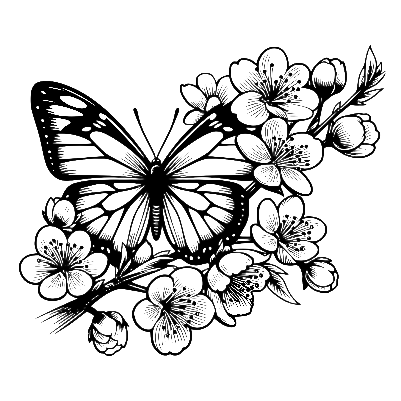butterfly engraving for stainless.xcs