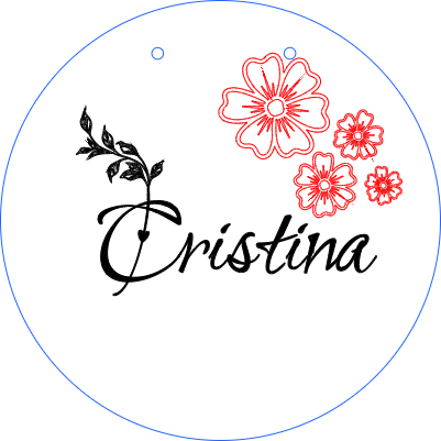 CIRCUO MADERA NOMBRE CON FLORES ACRILICO.xcs