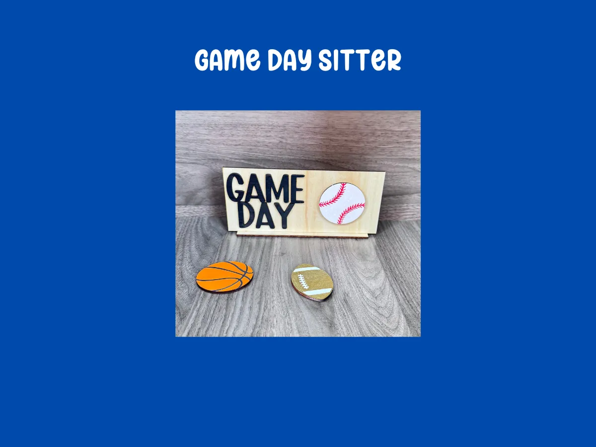 Game day sitter decor sports party decoration design