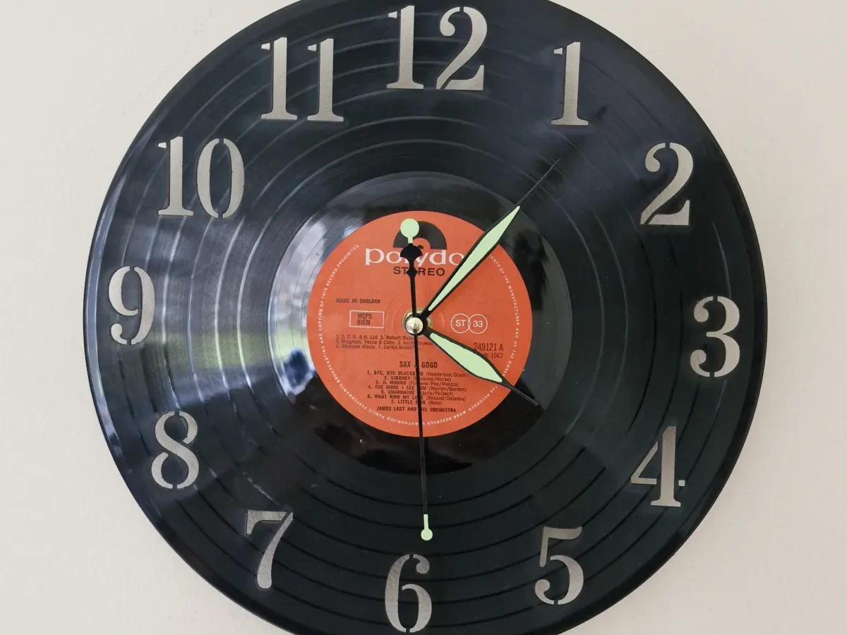 Vinyl Record Wall Clock gift for teens idea
