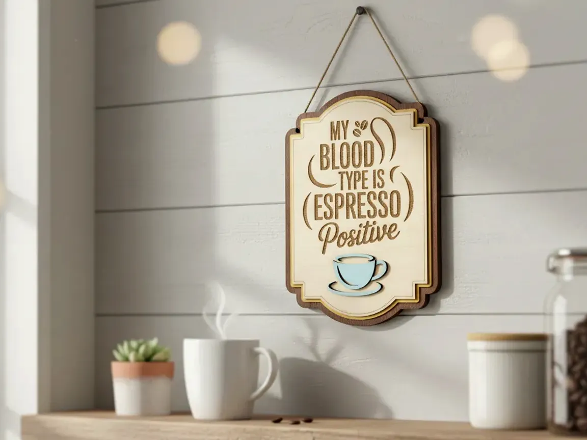 Espresso Wall Art for the Coffee Bar kitchen wall art and decor idea