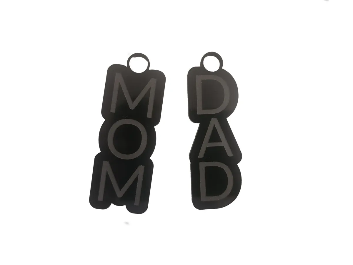 "Mom and Dad" Keychain gift design