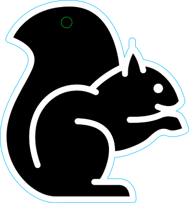 écureuil porte - clef.xcs
