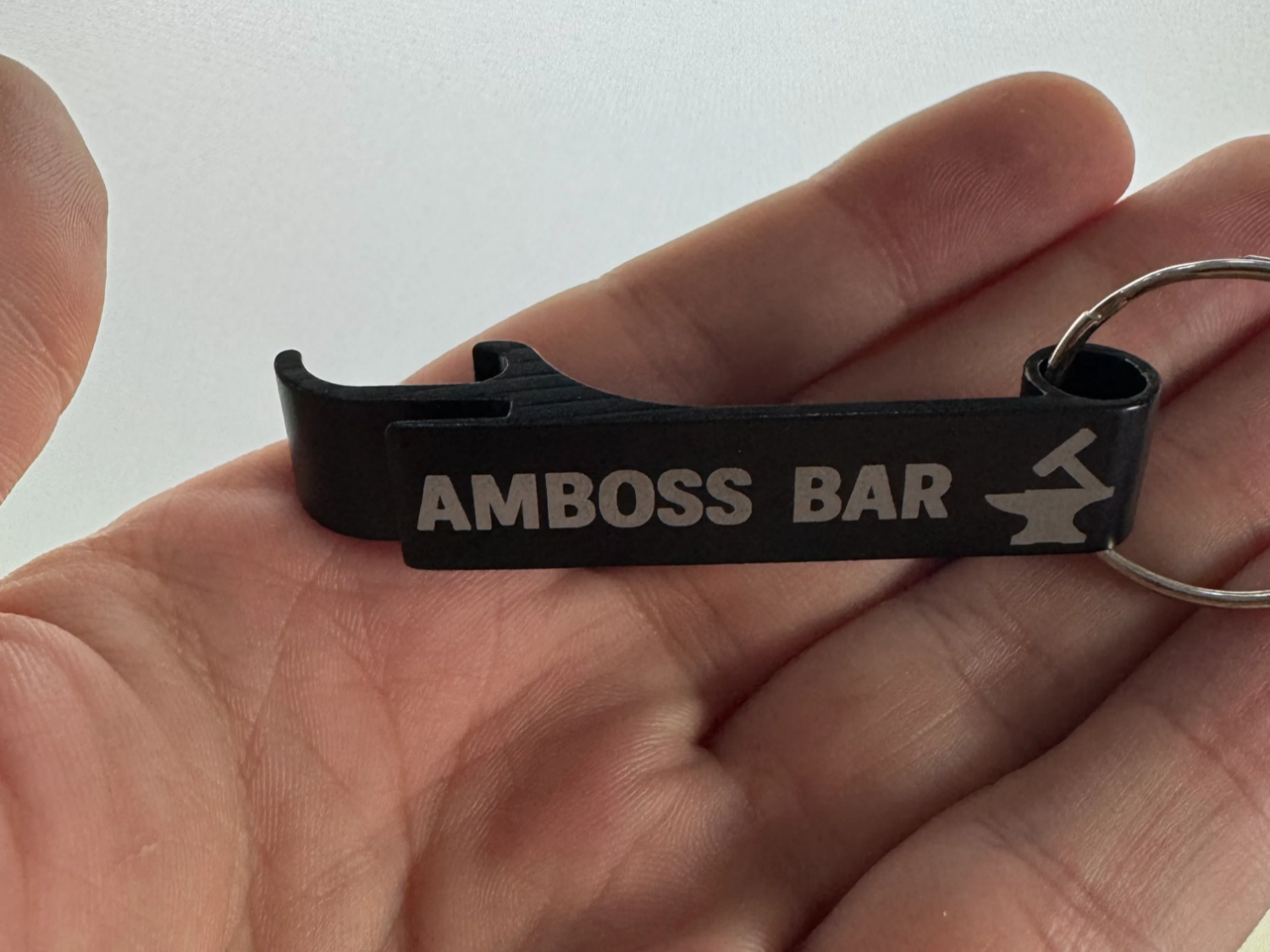 Amboss Bar Aluminum Bottle Opener Keychain laser cut keychain idea for men